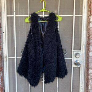 Furry vest plus size 3x
